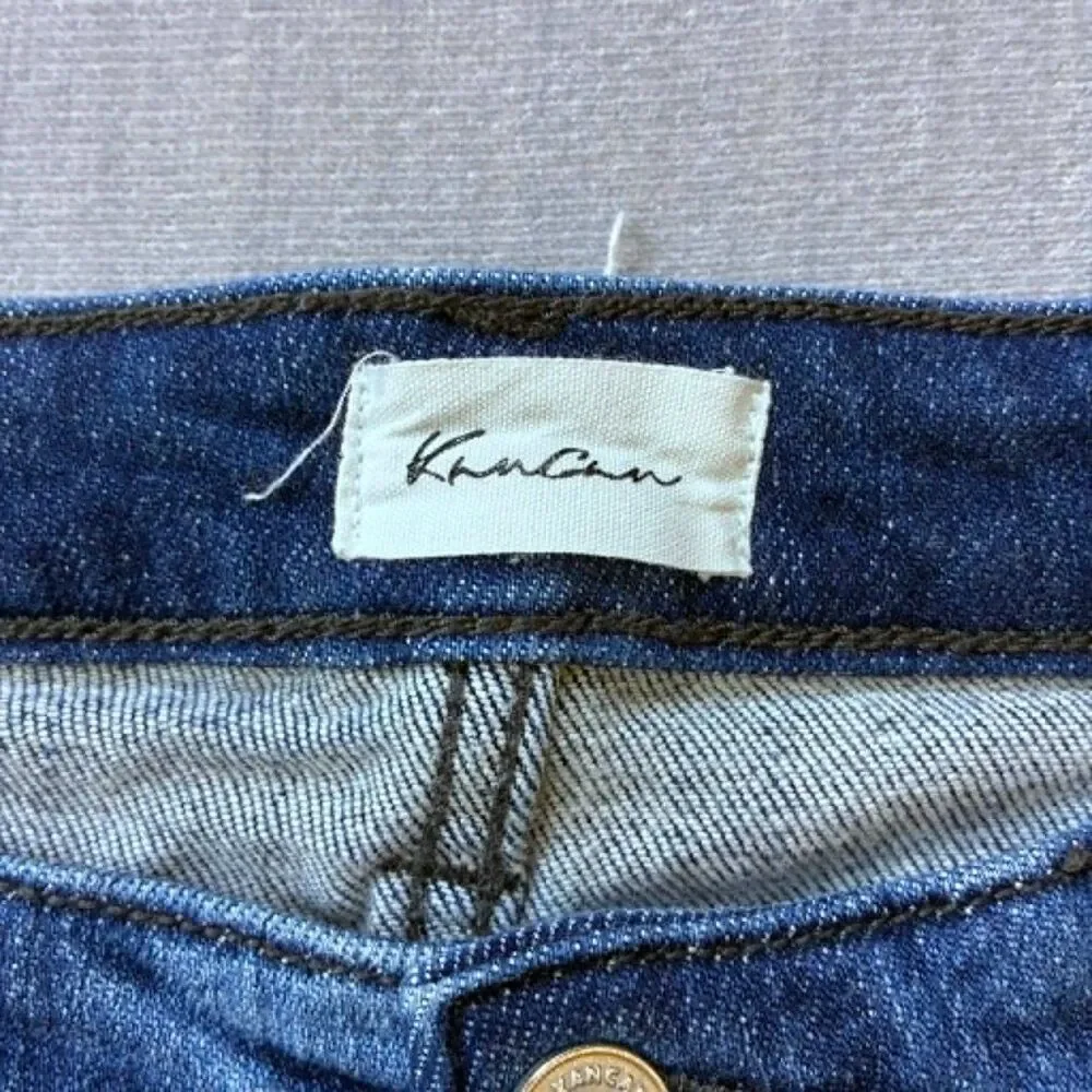 KanCan Womens Skinny Jeans Size 9 28 Medium Wash Distressed Raw Hem KC9341D